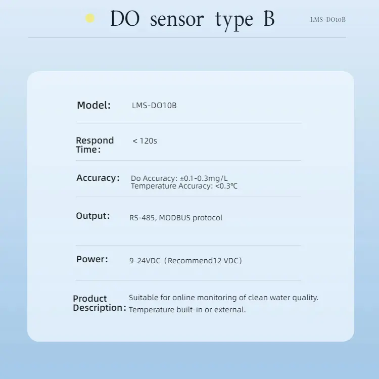 Aquaculture Fluorescence Dissolved Oxygen Meter DO06