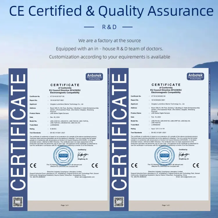 The Ammonia Nitrogen (NH4+) Sensor delivers precis05