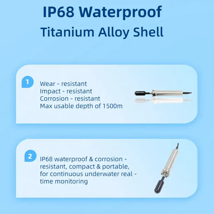 IP68 Titanium Alloy Marine Current Meter for Ocean04