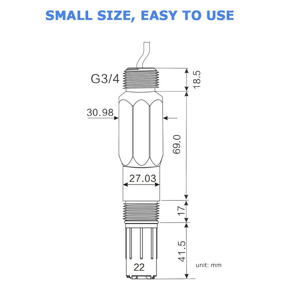 High-Precision Industrial Digital Rs485 PH Sensor 02